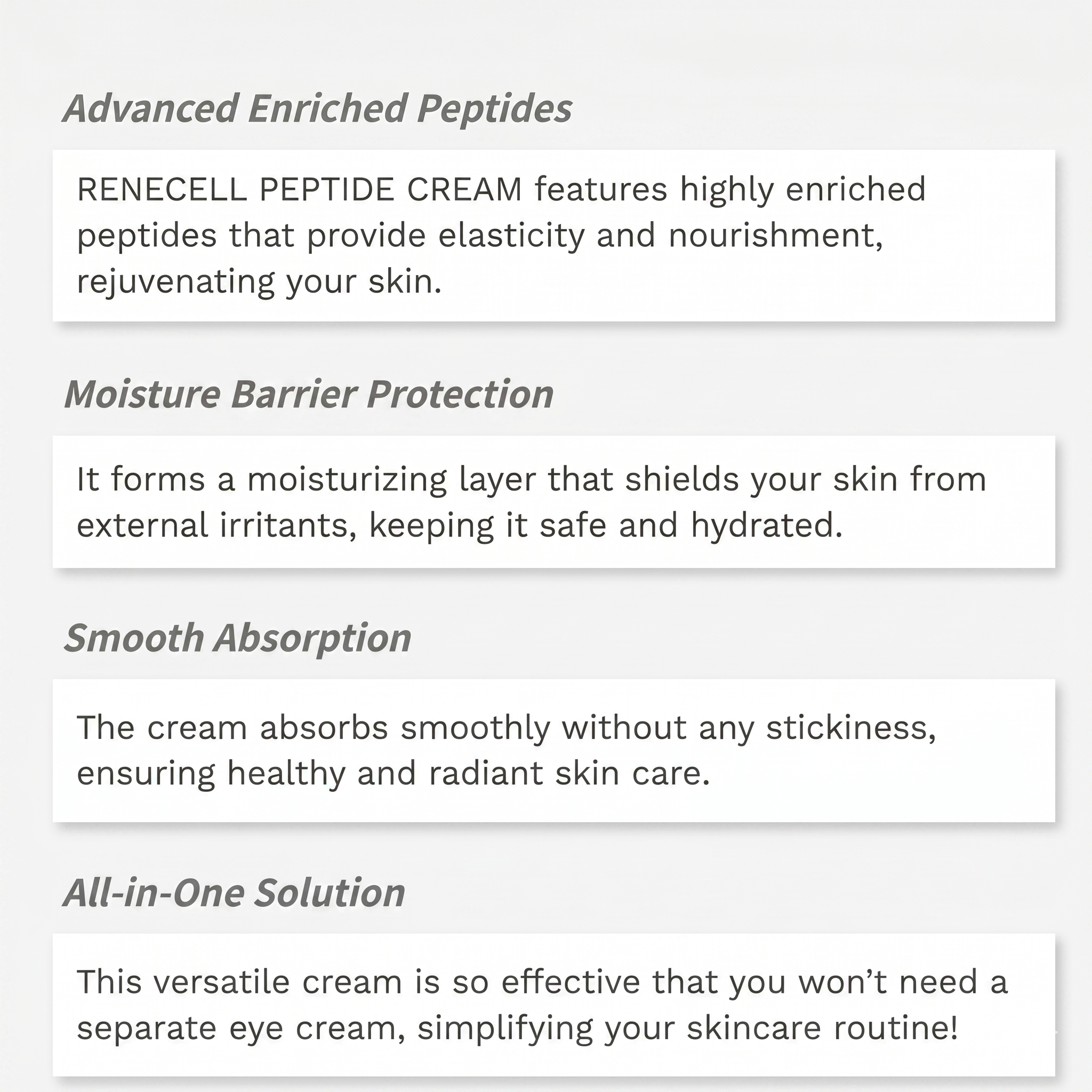 Peptide Cream