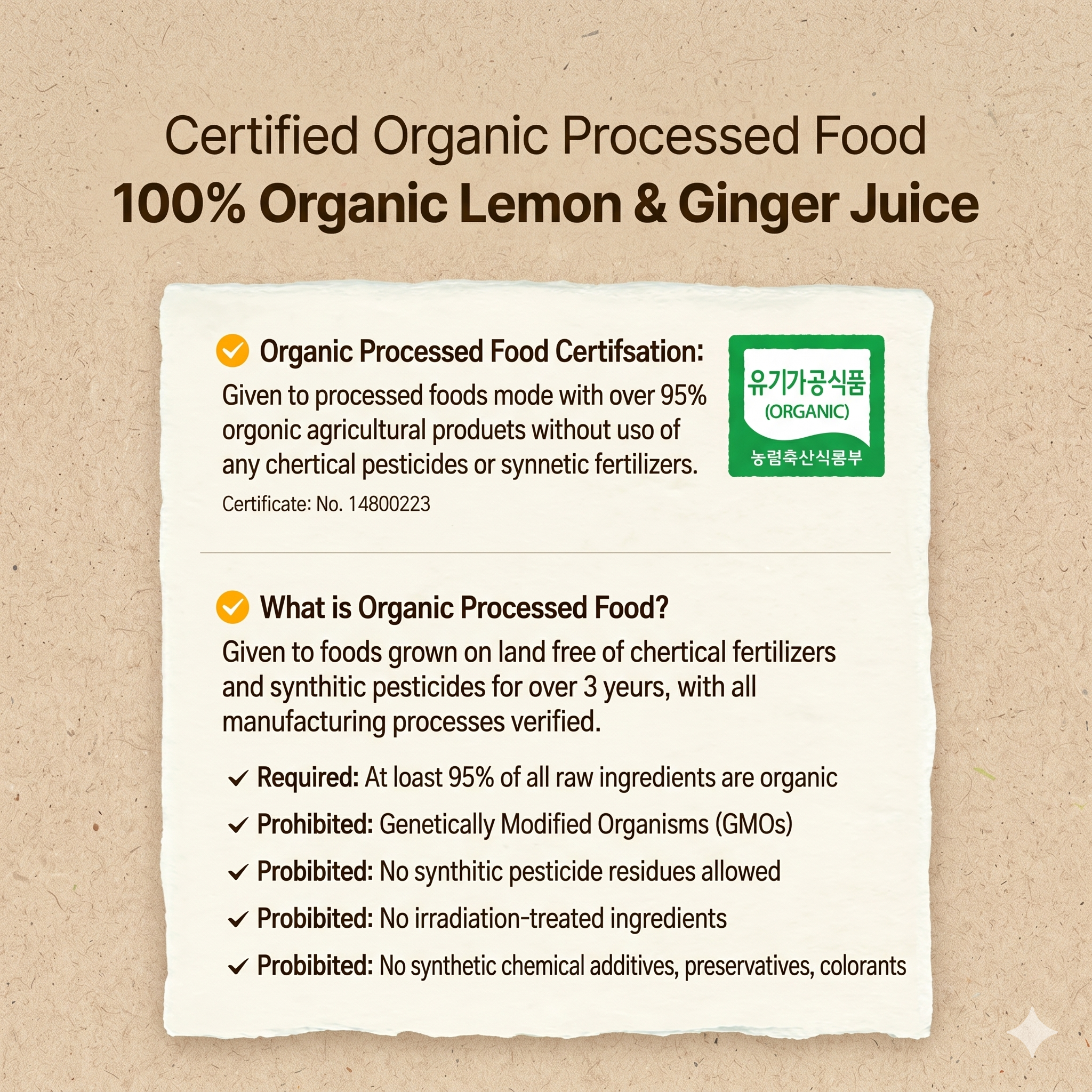 Organic Lemon & Ginger Stick